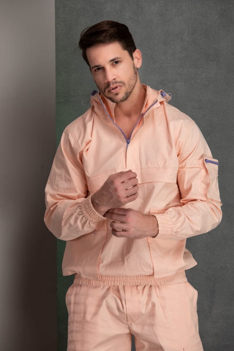 Peach multi utility jacket co-ord set