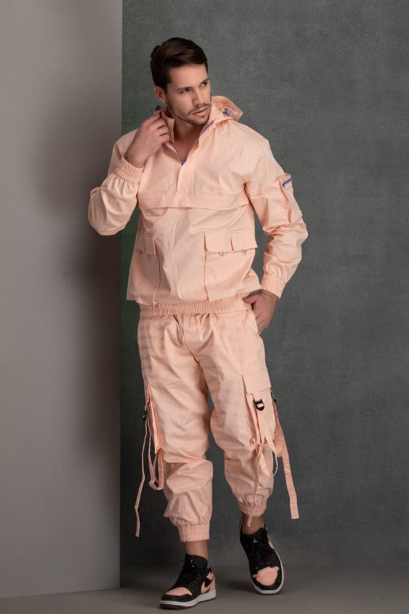 Peach multi utility jacket co-ord set