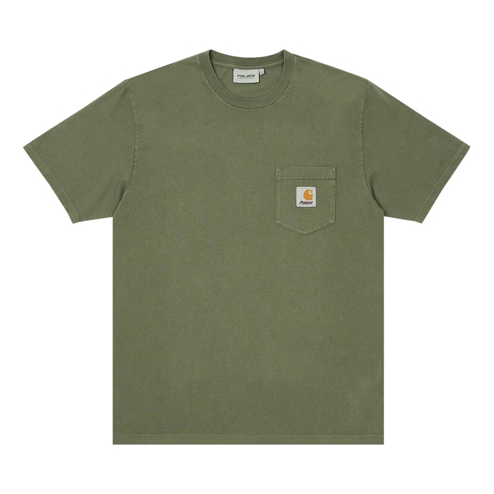 Carhartt WIP x Palace Shorts-Sleeve Pocket T-Shirt Dollar Green