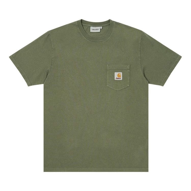 Carhartt WIP x Palace Shorts-Sleeve Pocket T-Shirt Dollar Green