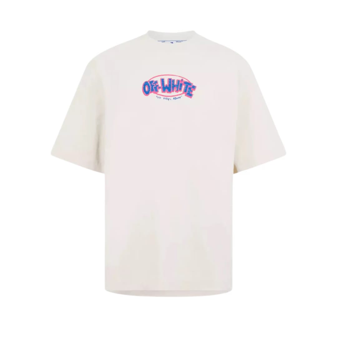 OFF WHITE ARROW SHORT SLEEVE T-Shirt BEIGE BLUE
