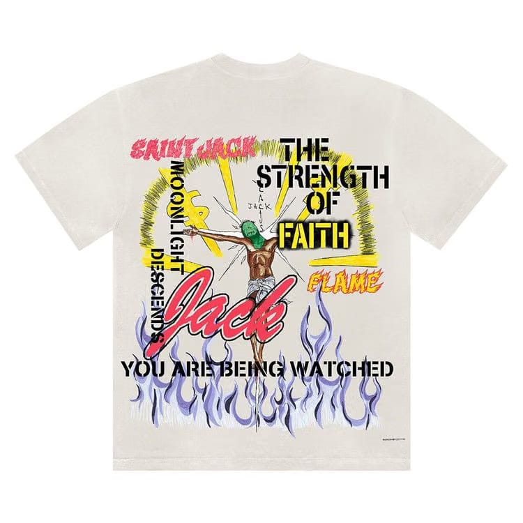 Cactus Jack by Travis Scott Utopia x St Michael T-Shirt 3A White