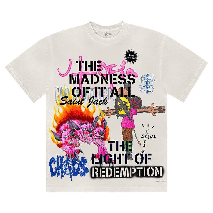 Cactus Jack by Travis Scott Utopia x St Michael T-Shirt 3A White