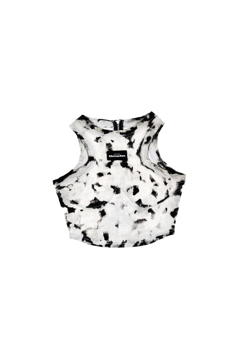 Spilled Ink Crop Top