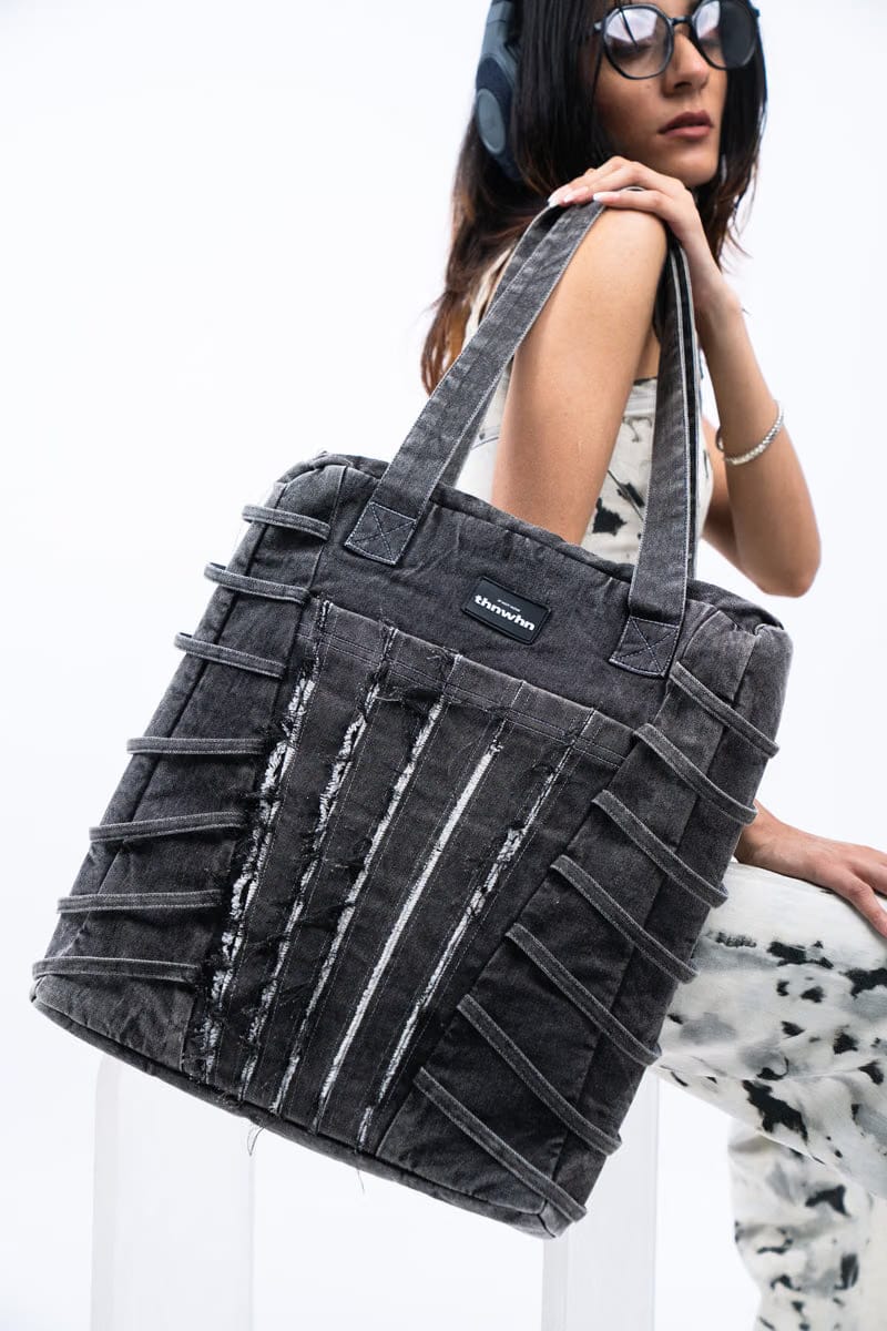 String Theory Denim Tote