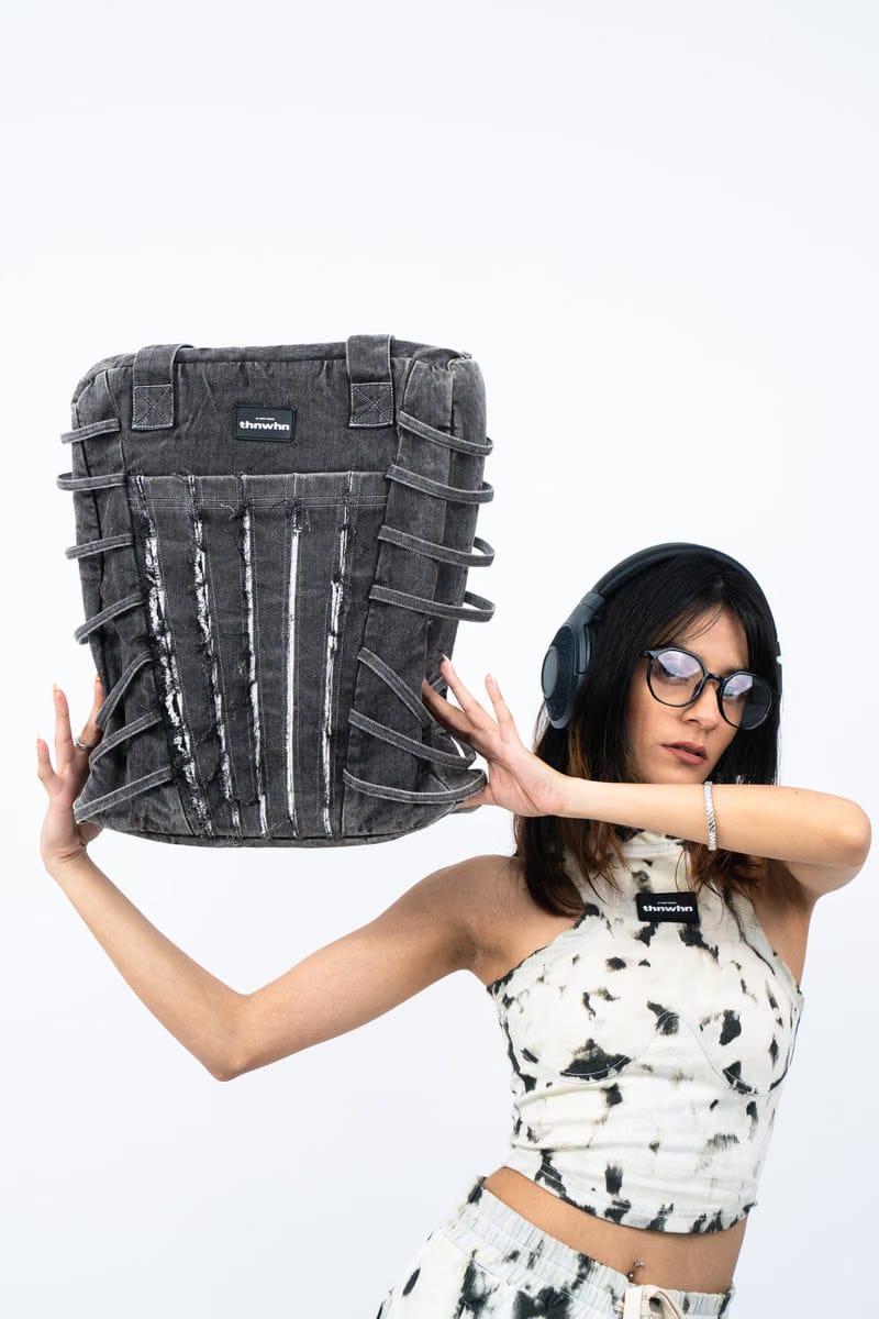 String Theory Denim Tote
