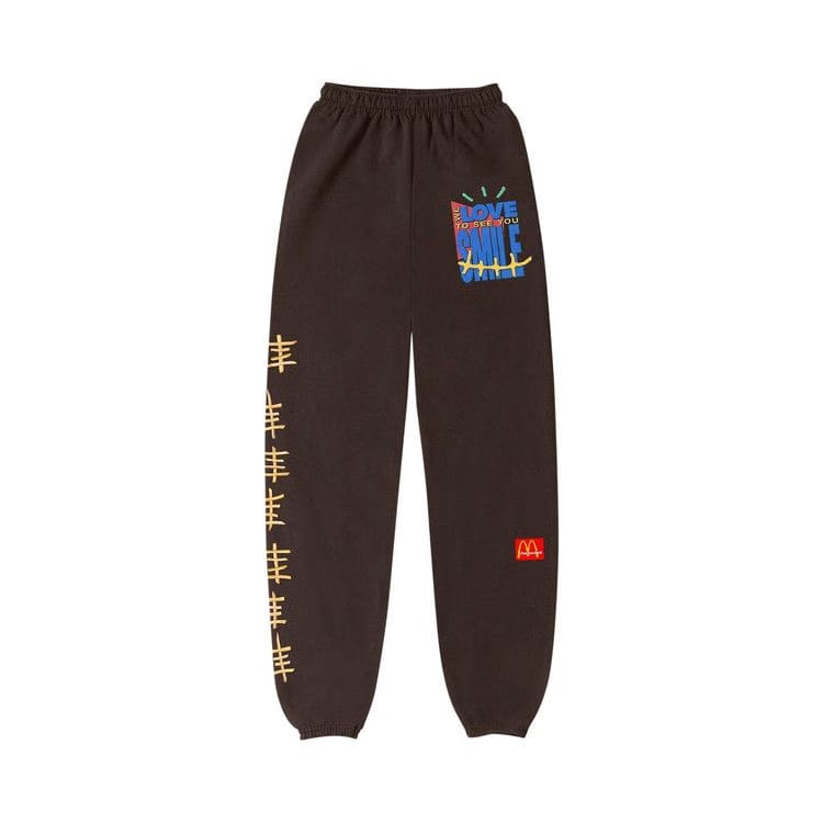 Cactus Jack by Travis Scott x McDonald's Smile Sweatpants Brown
