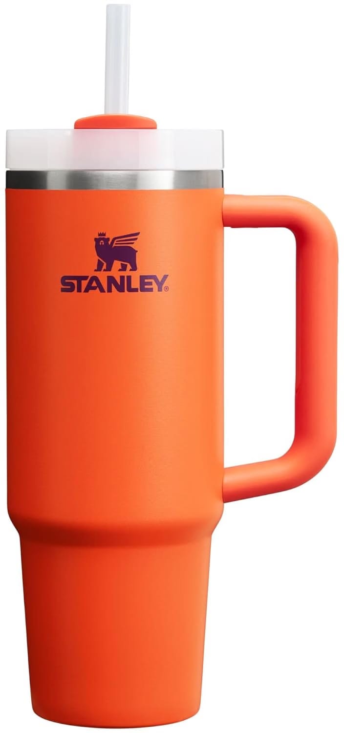 Stanley Quencher H2.0 Tumbler with Handle and Straw 40 oz Tigerlily Plum