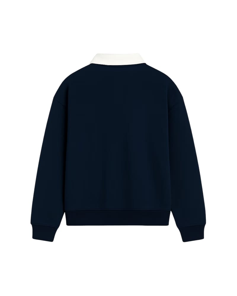 HASHWAY CLASSIC POLO SWEATSHIRT - NAVY