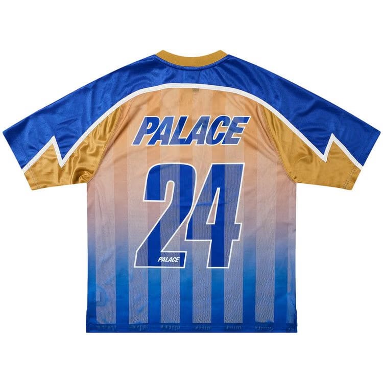 Palace Meshy Stripe Jersey Blue/Gold