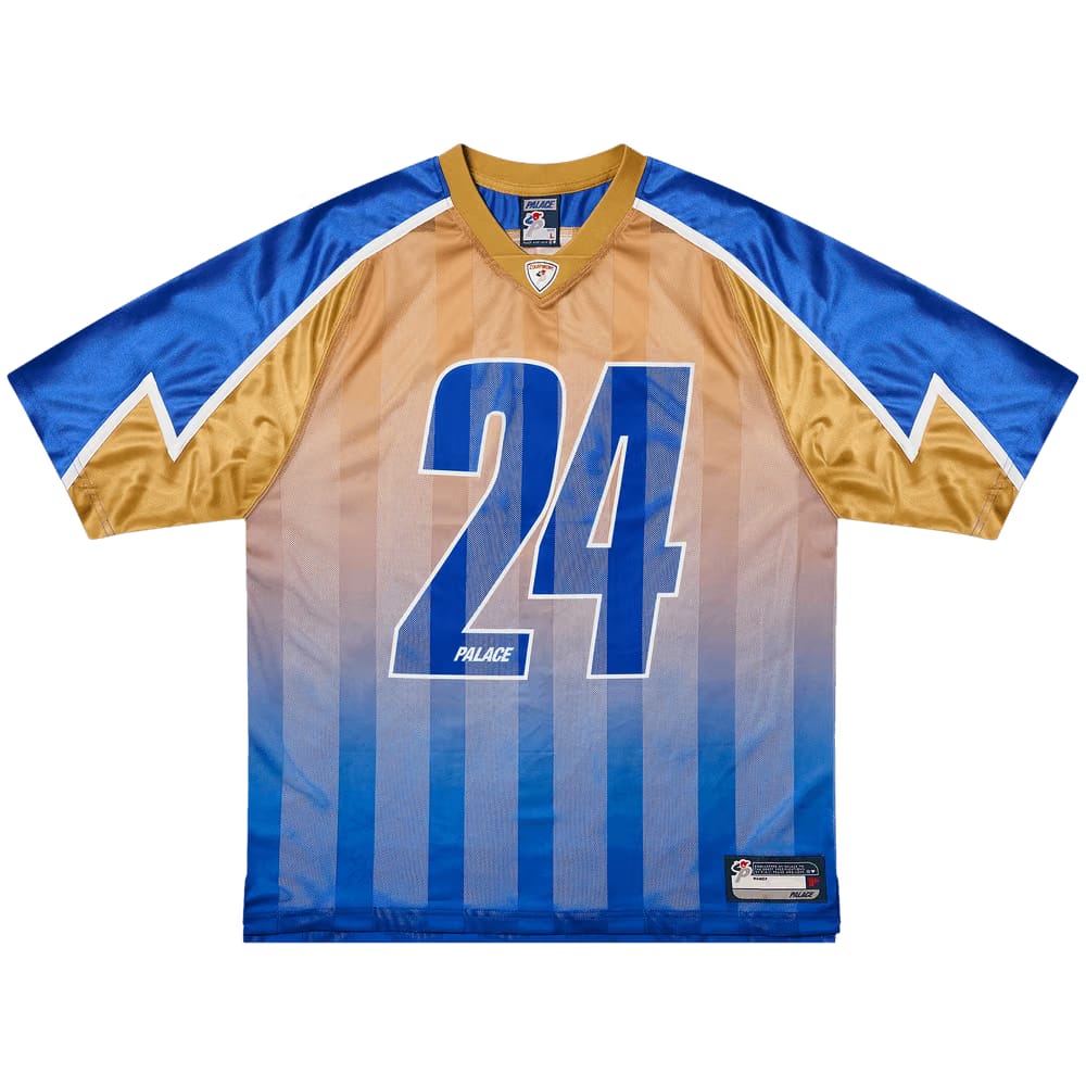 Palace Meshy Stripe Jersey Blue/Gold