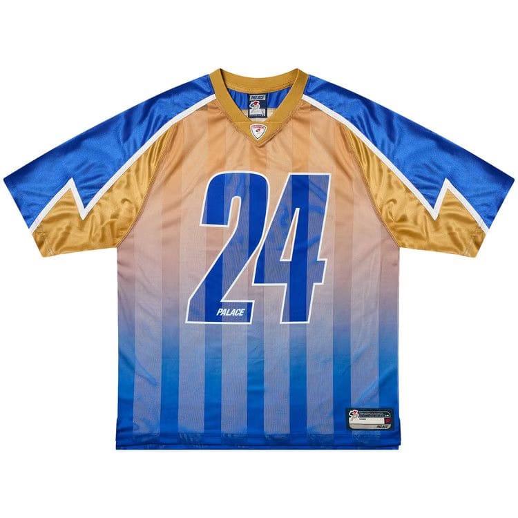 Palace Meshy Stripe Jersey Blue/Gold
