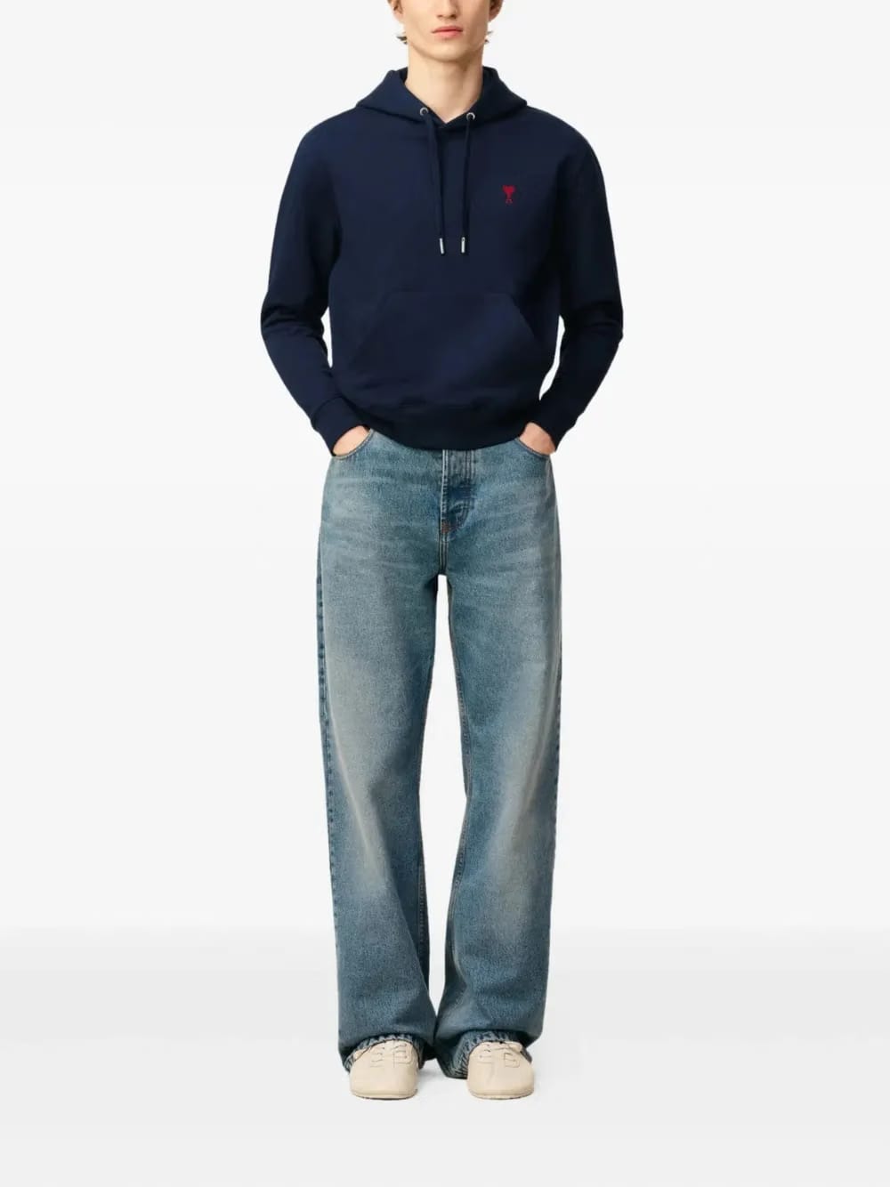 AMI Paris Ami de Coeur organic-cotton Hoodie