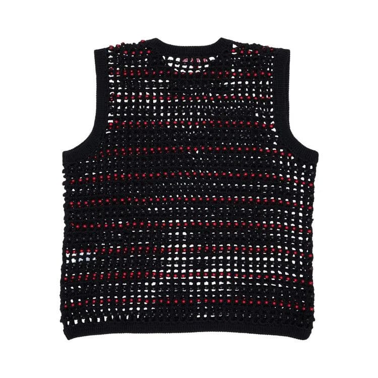 Supreme Beaded Sweater Vest Black
