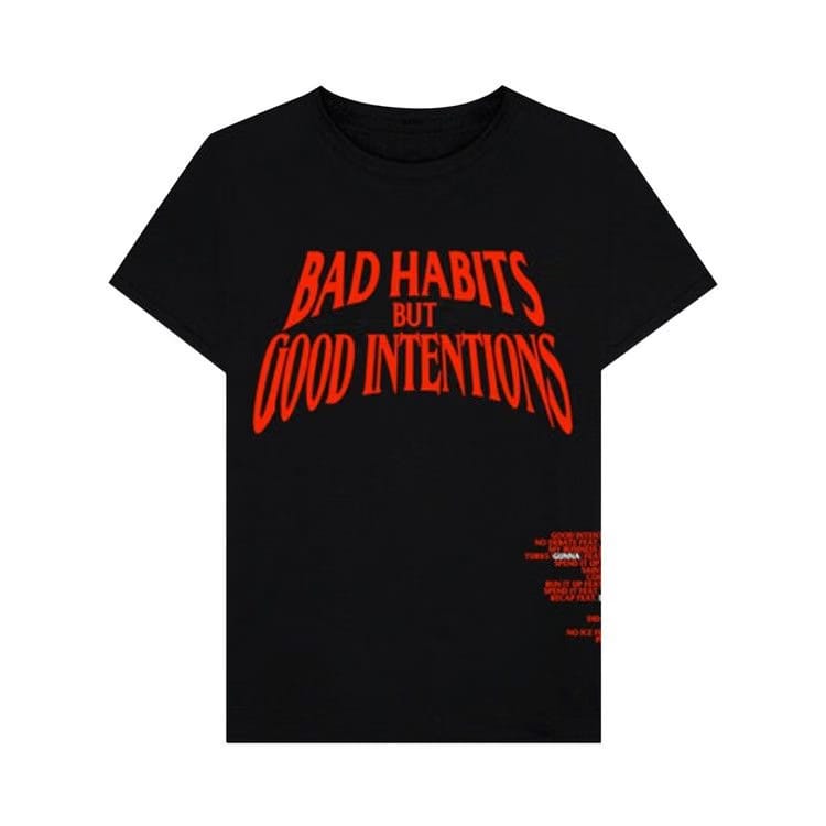 VLone x Nav Good Intentions Black T-Shirt