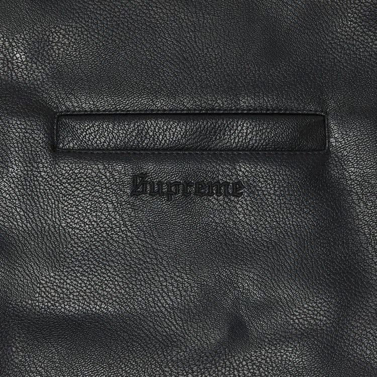 Supreme x Toy Machine Faux Leather Vest Black