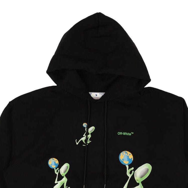 Off-White Alien Arrow Skate Hoodie Black