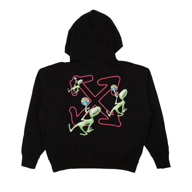 Off-White Alien Arrow Skate Hoodie Black