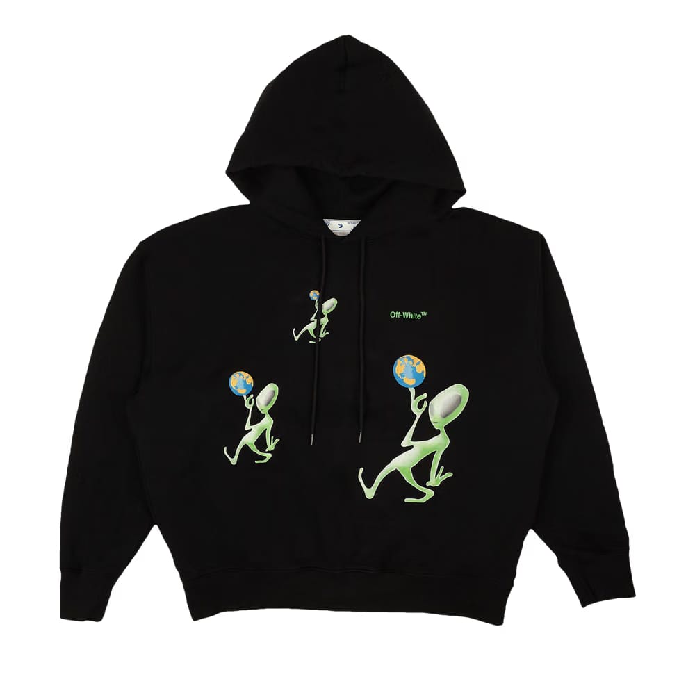 Off-White Alien Arrow Skate Hoodie Black