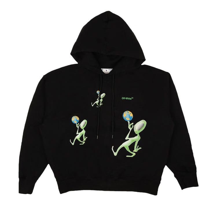 Off-White Alien Arrow Skate Hoodie Black