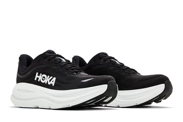 HOKA Bondi 9 2E Wide Black White