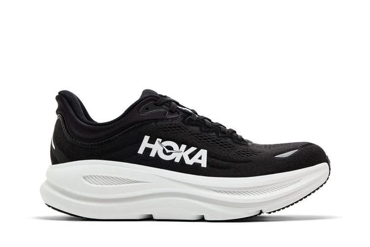 HOKA Bondi 9 2E Wide Black White