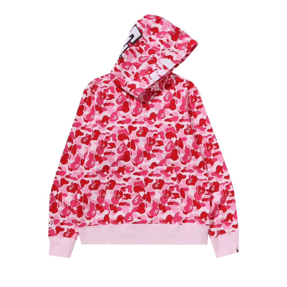 BAPE ABC Camo 2nd Ape Pullover Hoodie Pink