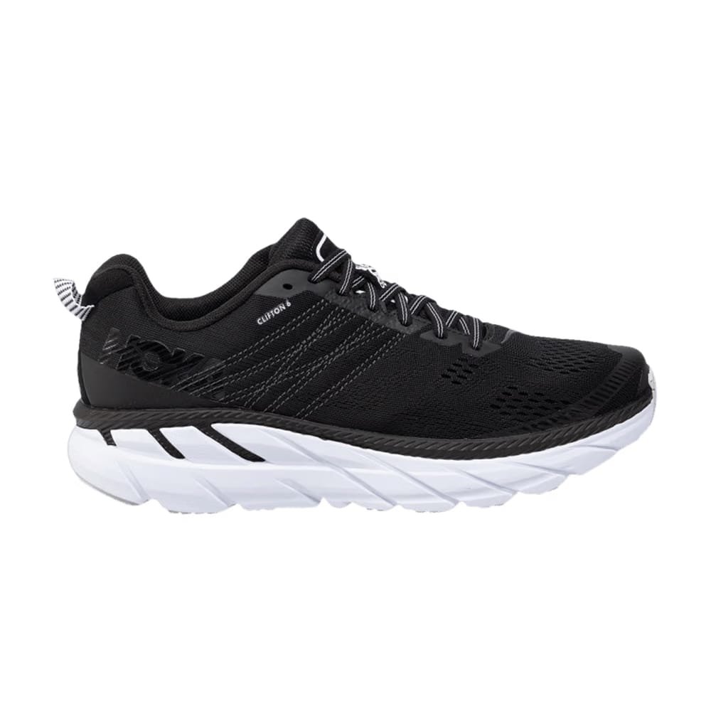 HOKA Clifton 6 Black White