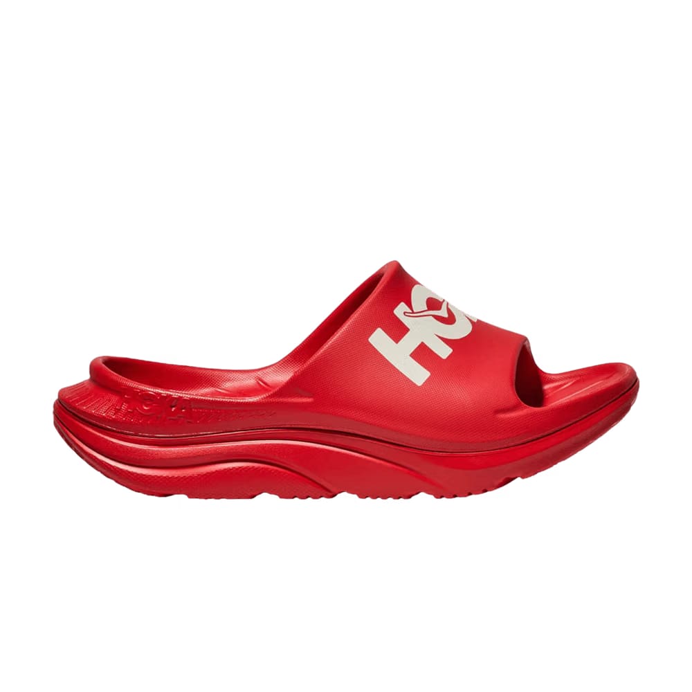 HOKA Ora Athletic Slide Vermillion White