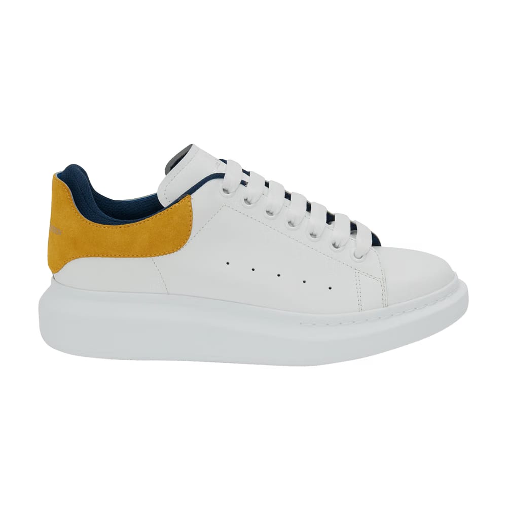 Alexander McQueen Oversized Sneaker White Pop Yellow Navy
