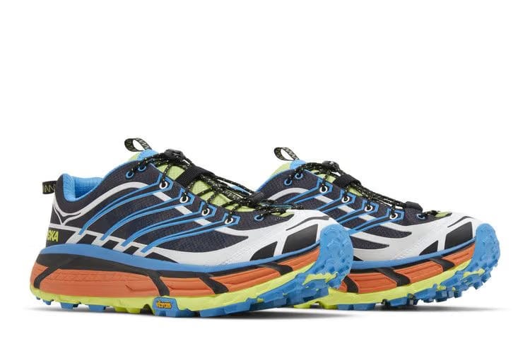 HOKA Mafate Three2 Black Diva Blue Orange