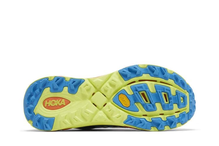 HOKA Mafate Three2 Black Diva Blue Orange