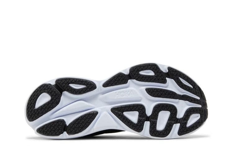 HOKA Bondi 8 2E Wide Black White