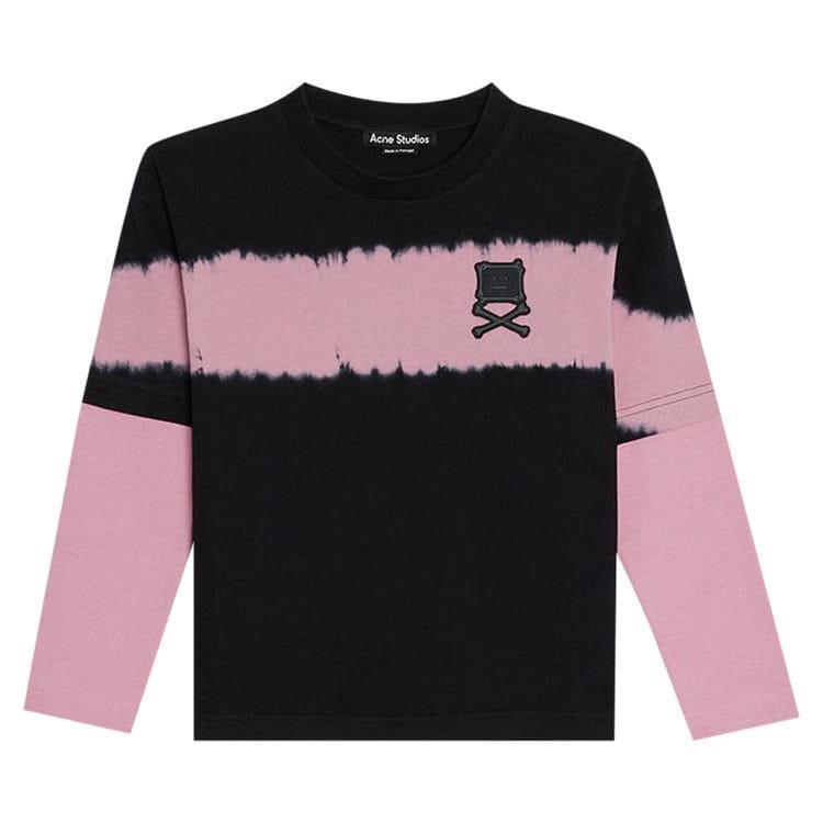 Acne Studios Kids Long-Sleeve Exford Cross Bones T-Shirt Black