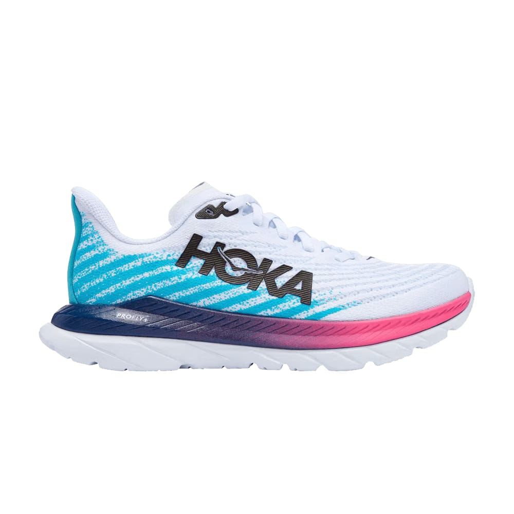 HOKA Wmns Mach 5 'White Scuba Blue'