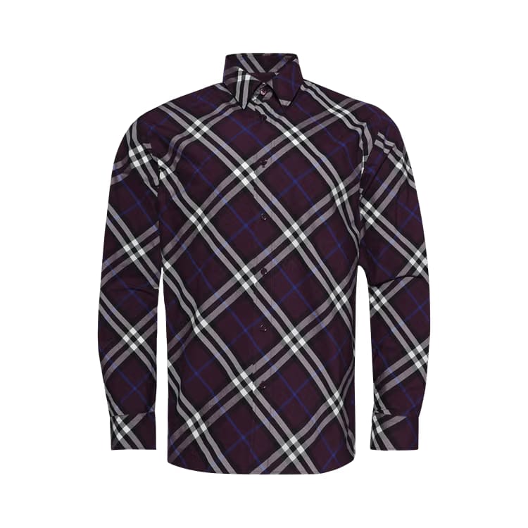 Burberry Checked Long-Sleeve Shirt Pansy