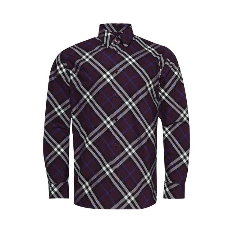 Burberry Checked Long-Sleeve Shirt Pansy
