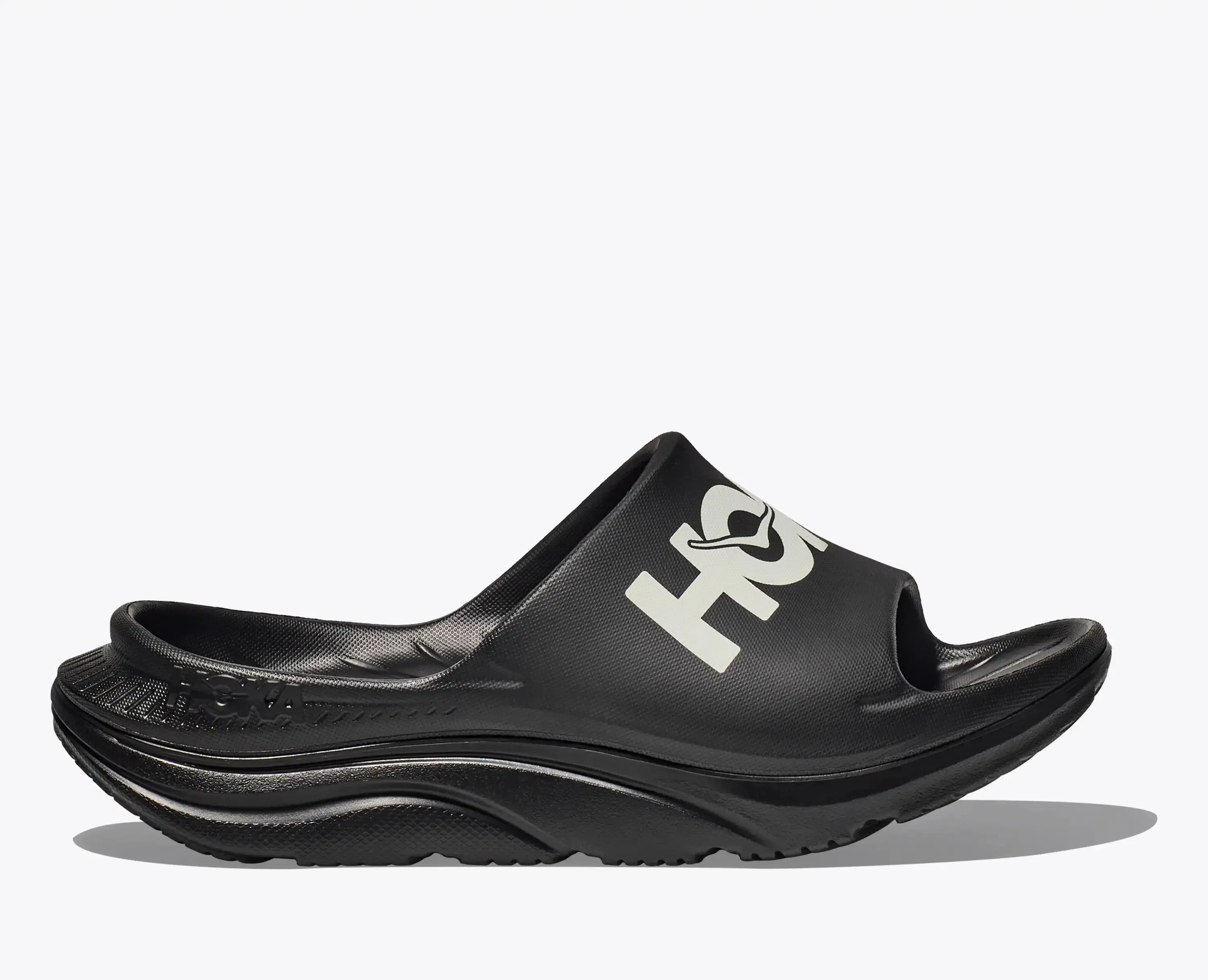 HOKA Ora Athletic Slide Black White