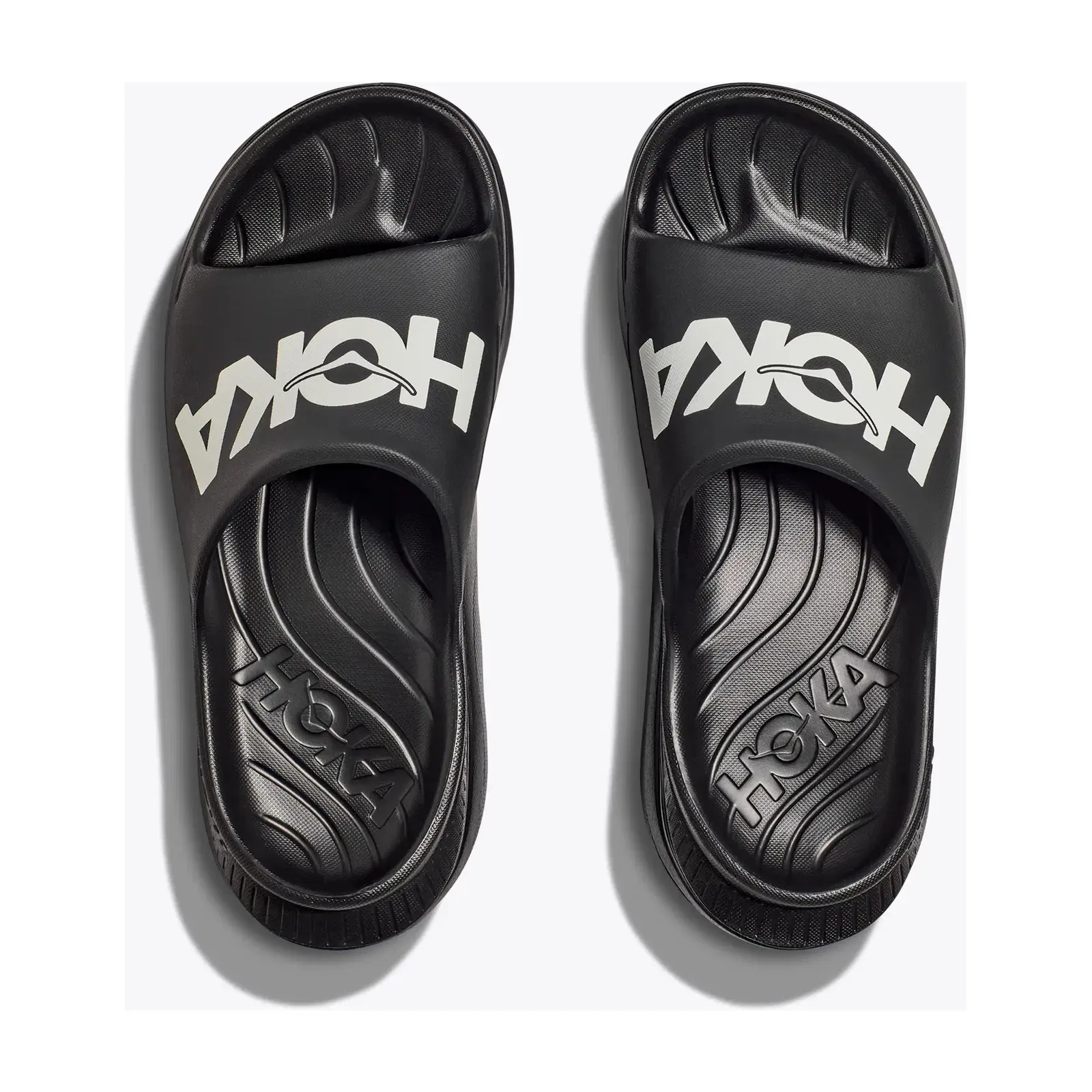 HOKA Ora Athletic Slide Black White