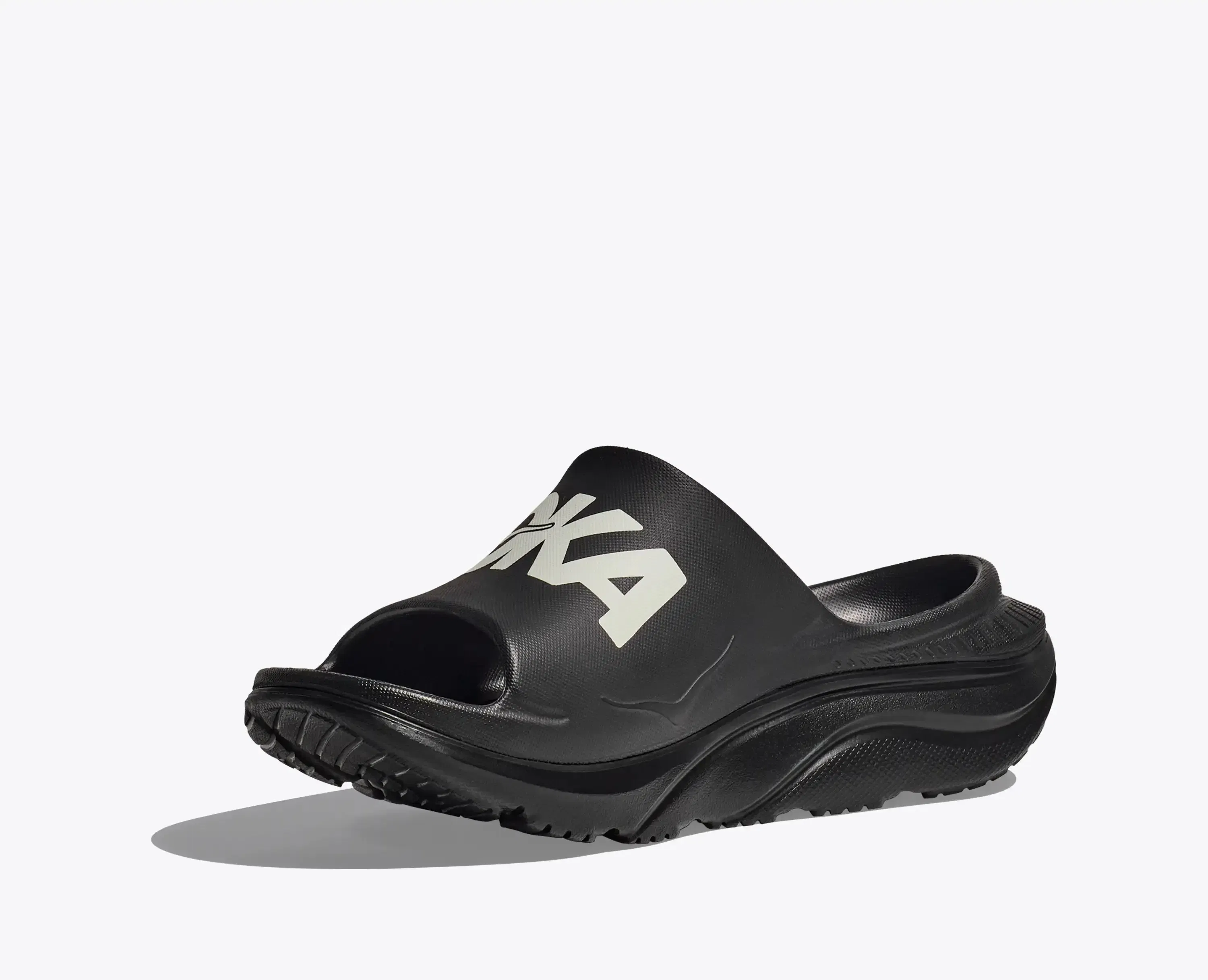 HOKA Ora Athletic Slide Black White