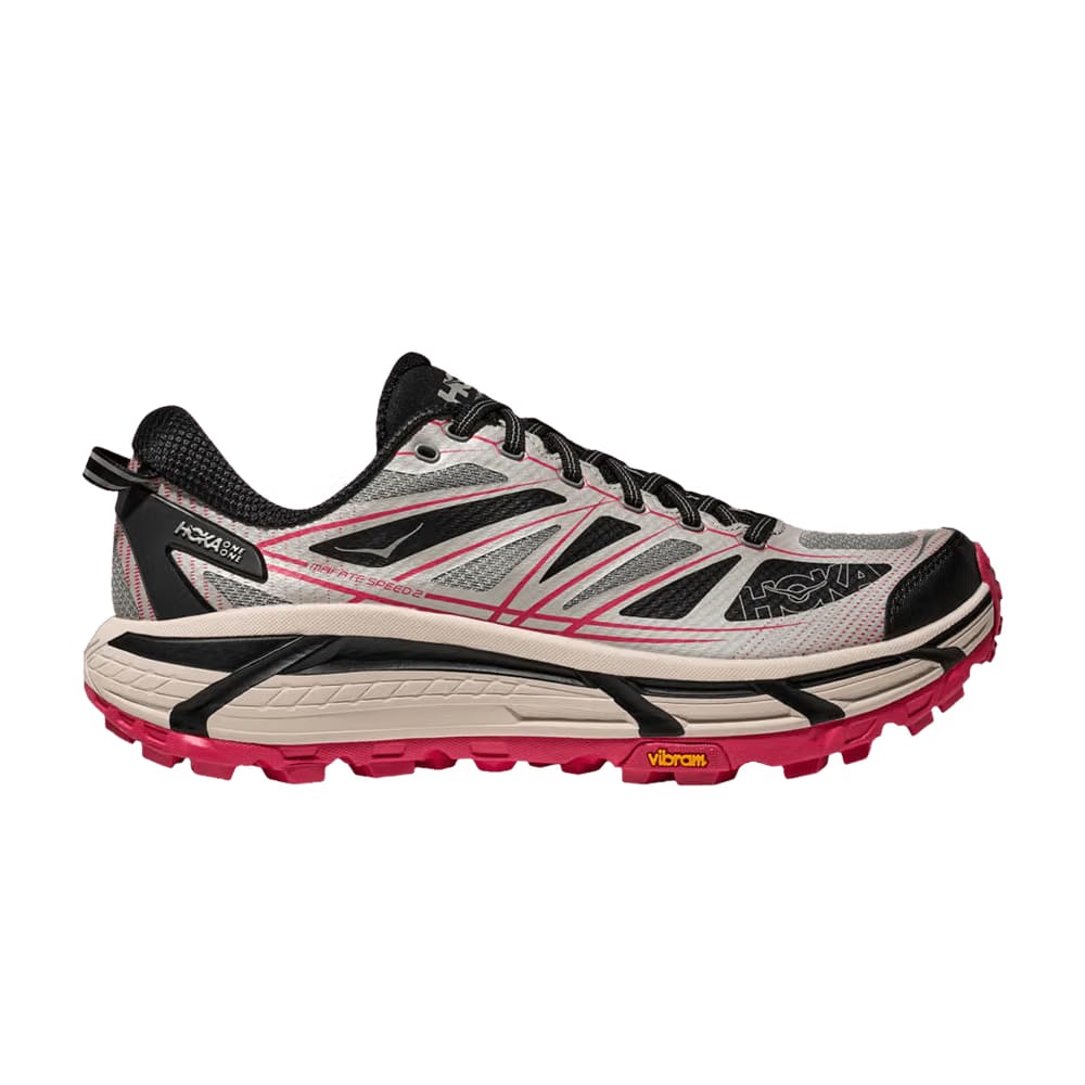 HOKA Mafate Speed 2 Galactic Grey Ruby Red