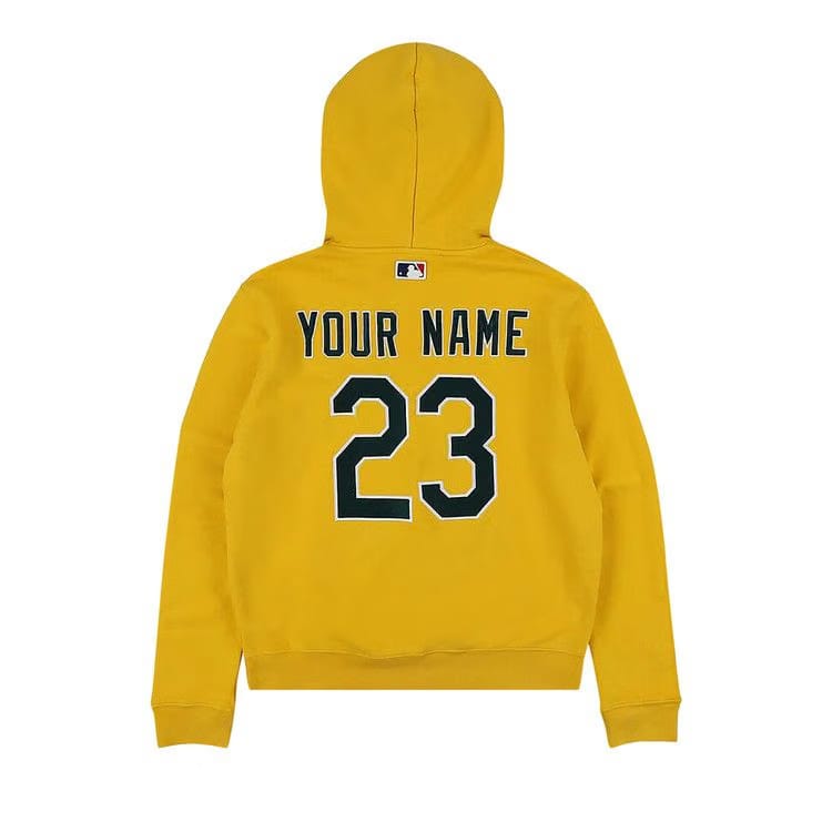 Off-White MLB Oakland Athletics Hoodie Yellow/Blue