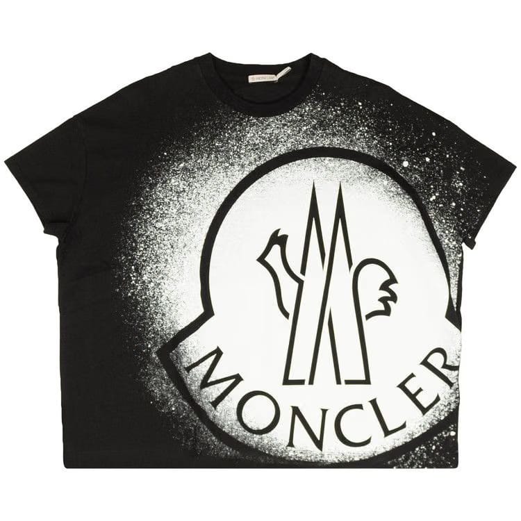 Moncler Logo Shorts-Sleeve T-Shirt Black