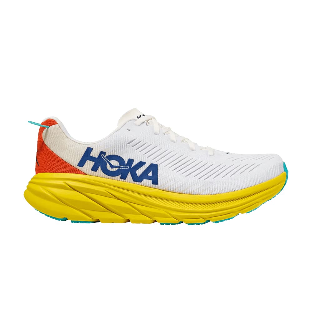 HOKA Rincon 3 White Eggnog Yellow