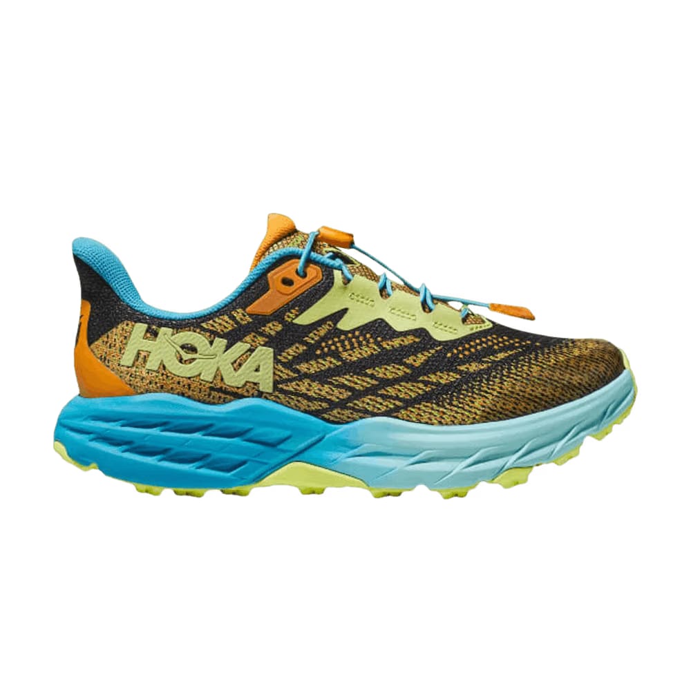 HOKA Speedgoat 5 Kids Solar Flare Diva Blue