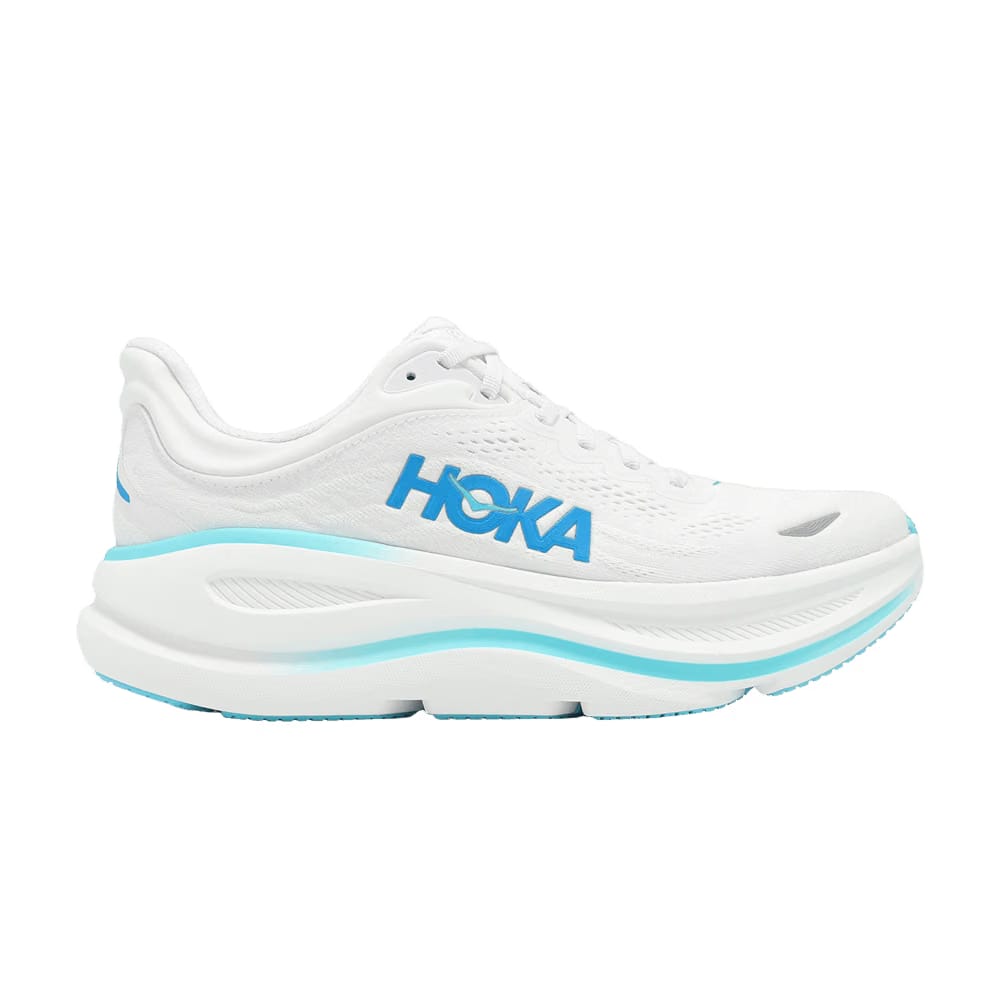 Hoka One One Bondi 9 White Hoka Blue