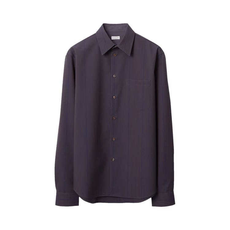 Burberry Striped Wool Shirt Barrel
