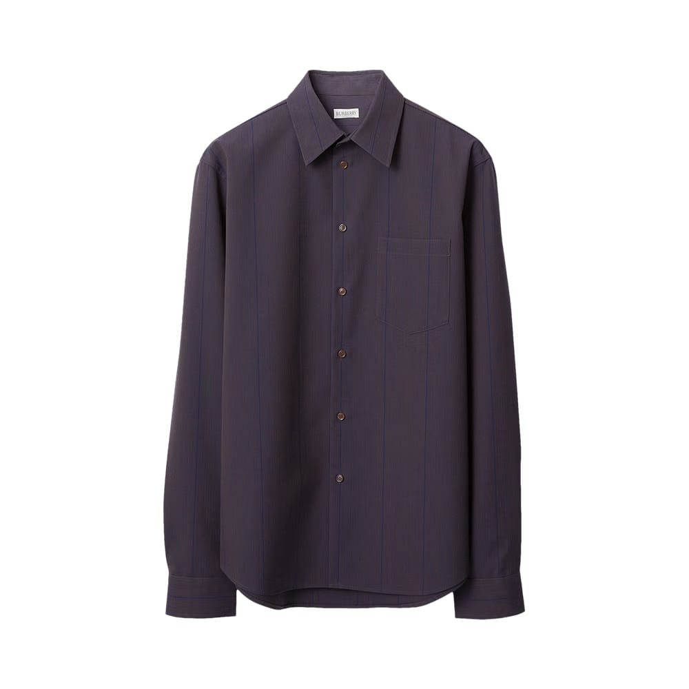 Burberry Striped Wool Shirt Barrel