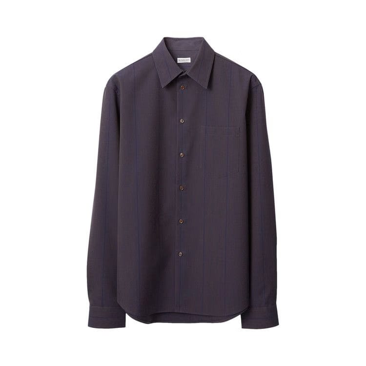 Burberry Striped Wool Shirt Barrel