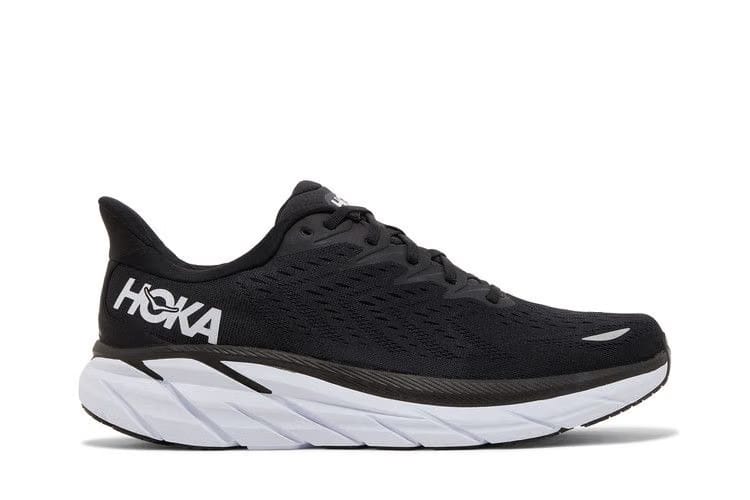HOKA Clifton 8 Black White